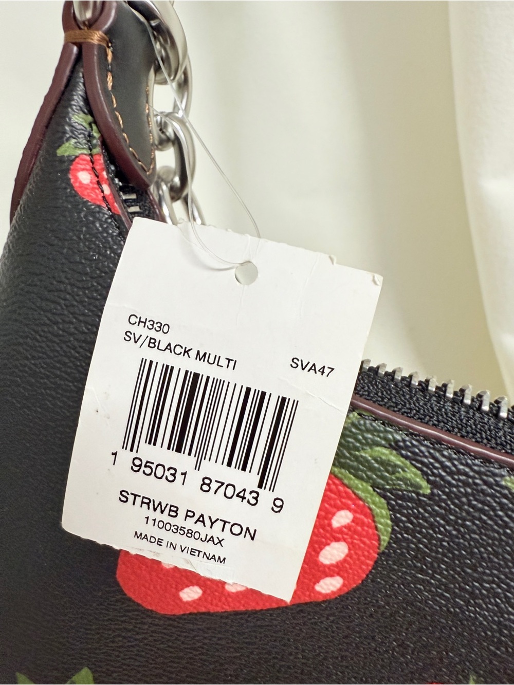 coach Payton Hobo With Wild Strawberry Print CH330 - Picture 9 of 10